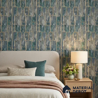AA100807 | 9.5 Meter x 21 Inch PVC Patterned Look Wallpaper - 55 Sq. Ft. | Minimum 15% wastage during installation