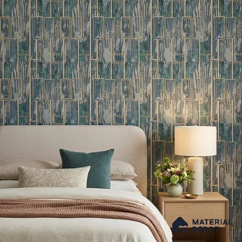 AA100807 | 9.5 Meter x 21 Inch PVC Patterned Look Wallpaper - 55 Sq. Ft. | Minimum 15% wastage during installation