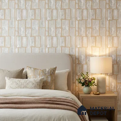 AA100802 | 9.5 Meter x 21 Inch PVC Patterned Look Wallpaper - 55 Sq. Ft. | Minimum 15% wastage during installation