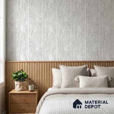 AA100801 | 9.5 Meter x 21 Inch PVC Patterned Look Wallpaper - 55 Sq. Ft. | Minimum 15% wastage during installation