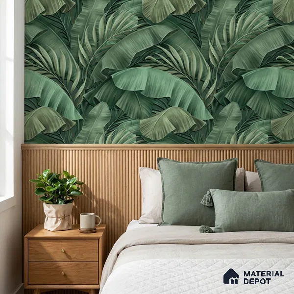 AA100207 | 9.5 Meter x 21 Inch PVC Florals Look Wallpaper - 55 Sq. Ft. | Minimum 15% wastage during installation
