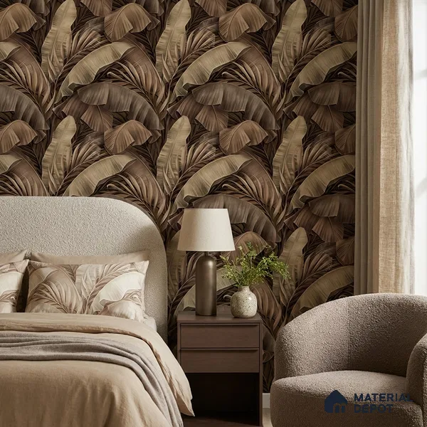 AA100206 | 9.5 Meter x 21 Inch PVC Florals Look Wallpaper - 55 Sq. Ft. | Minimum 15% wastage during installation
