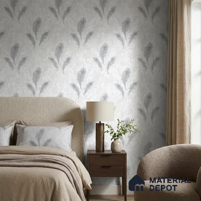 AA100708 | 9.5 Meter x 21 Inch PVC Florals Look Wallpaper - 55 Sq. Ft. | Minimum 15% wastage during installation