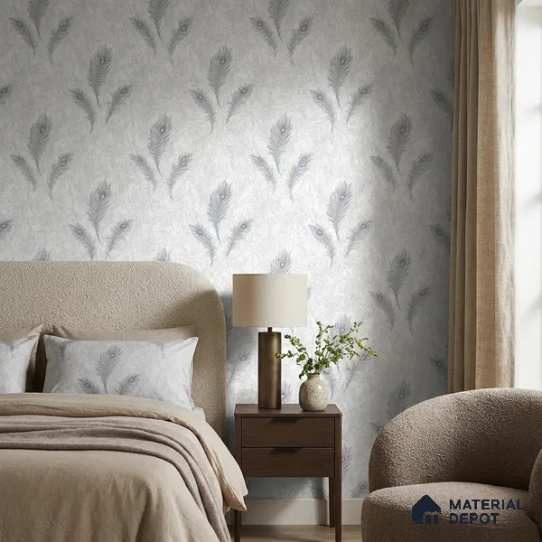 AA100708 | 9.5 Meter x 21 Inch PVC Florals Look Wallpaper - 55 Sq. Ft. | Minimum 15% wastage during installation