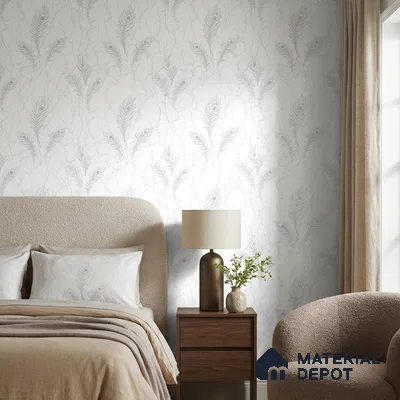 AA100702 | 9.5 Meter x 21 Inch PVC Florals Look Wallpaper - 55 Sq. Ft. | Minimum 15% wastage during installation