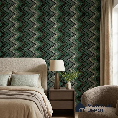 AA100308 | 9.5 Meter x 21 Inch PVC Patterned Look Wallpaper - 55 Sq. Ft. | Minimum 15% wastage during installation