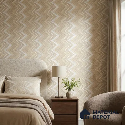 AA100304 | 9.5 Meter x 21 Inch PVC Patterned Look Wallpaper - 55 Sq. Ft. | Minimum 15% wastage during installation