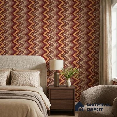 AA100309 | 9.5 Meter x 21 Inch PVC Patterned Look Wallpaper - 55 Sq. Ft. | Minimum 15% wastage during installation