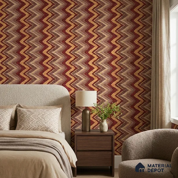 AA100309 | 9.5 Meter x 21 Inch PVC Patterned Look Wallpaper - 55 Sq. Ft. | Minimum 15% wastage during installation