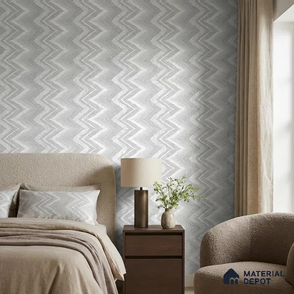 AA100302 | 9.5 Meter x 21 Inch PVC Patterned Look Wallpaper - 55 Sq. Ft. | Minimum 15% wastage during installation