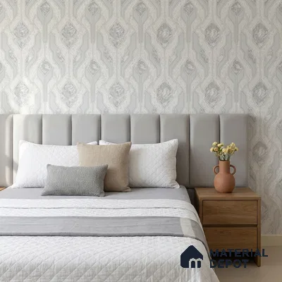 AA101101 | 9.5 Meter x 21 Inch PVC Patterned Look Wallpaper - 55 Sq. Ft. | Minimum 15% wastage during installation