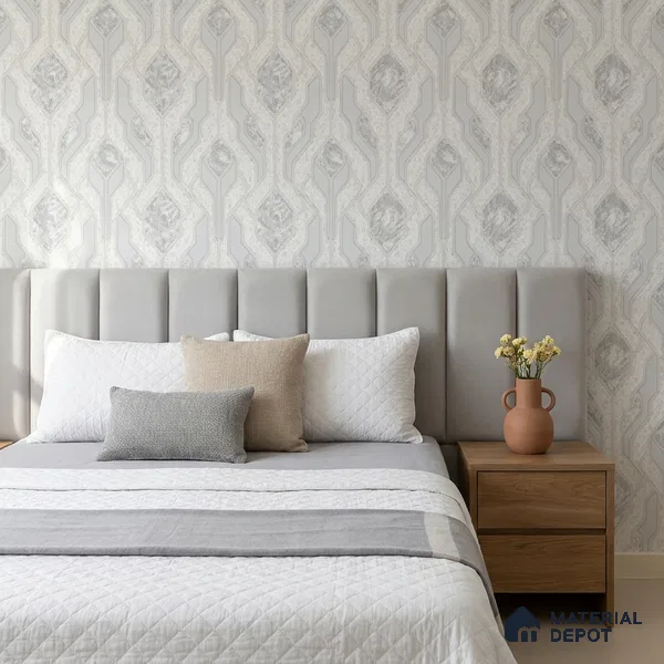 AA101101 | 9.5 Meter x 21 Inch PVC Patterned Look Wallpaper - 55 Sq. Ft. | Minimum 15% wastage during installation