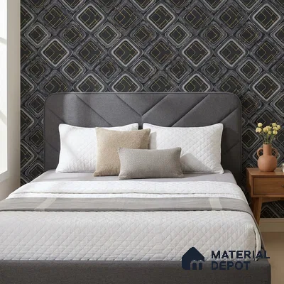 AA100601 | 9.5 Meter x 21 Inch PVC Patterned Look Wallpaper - 55 Sq. Ft. | Minimum 15% wastage during installation