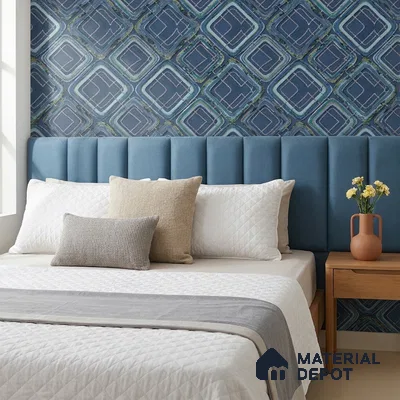 AA100606 | 9.5 Meter x 21 Inch PVC Patterned Look Wallpaper - 55 Sq. Ft. | Minimum 15% wastage during installation