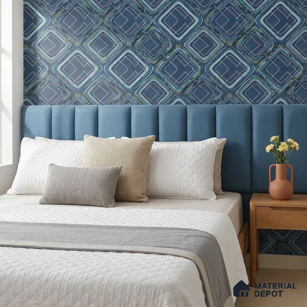 AA100606 | 9.5 Meter x 21 Inch PVC Patterned Look Wallpaper - 55 Sq. Ft. | Minimum 15% wastage during installation