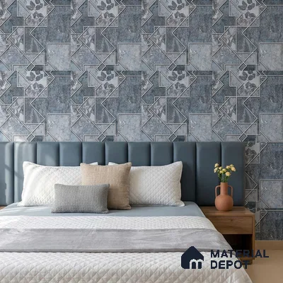 AA100403 | 9.5 Meter x 21 Inch PVC Patterned Look Wallpaper - 55 Sq. Ft. | Minimum 15% wastage during installation