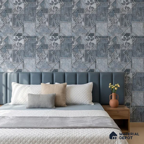 AA100403 | 9.5 Meter x 21 Inch PVC Patterned Look Wallpaper - 55 Sq. Ft. | Minimum 15% wastage during installation