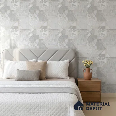 AA100401 | 9.5 Meter x 21 Inch PVC Patterned Look Wallpaper - 55 Sq. Ft. | Minimum 15% wastage during installation