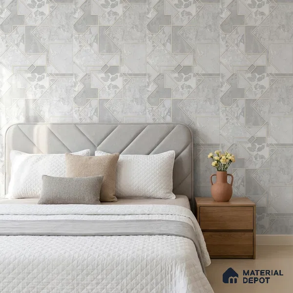 AA100401 | 9.5 Meter x 21 Inch PVC Patterned Look Wallpaper - 55 Sq. Ft. | Minimum 15% wastage during installation