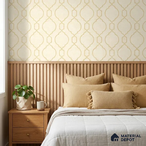 88387-2 | 5 Meter x 42 Inch PVC Patterned Look Wallpaper - 57 Sq. Ft. | Minimum 15% wastage during installation