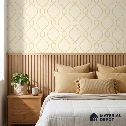 88387-2 | 5 Meter x 42 Inch PVC Patterned Look Wallpaper - 57 Sq. Ft. | Minimum 15% wastage during installation