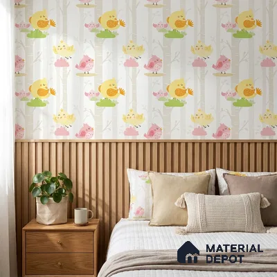 5151-1 | 5 Meter x 42 Inch PVC Patterned Look Wallpaper - 57 Sq. Ft. | Minimum 15% wastage during installation