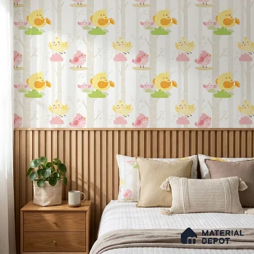 5151-1 | 5 Meter x 42 Inch PVC Patterned Look Wallpaper - 57 Sq. Ft. | Minimum 15% wastage during installation