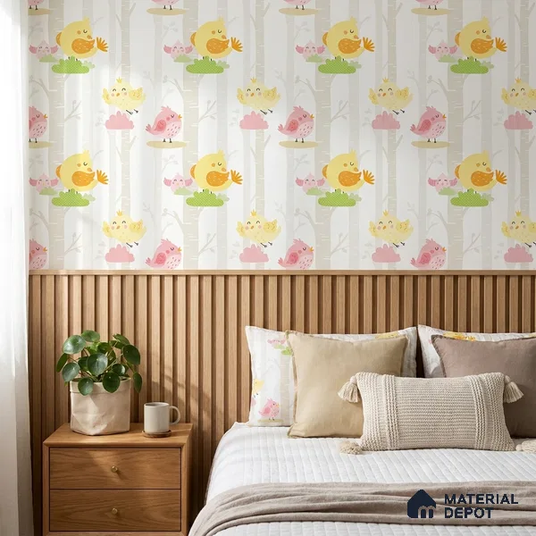 5151-1 | 5 Meter x 42 Inch PVC Patterned Look Wallpaper - 57 Sq. Ft. | Minimum 15% wastage during installation