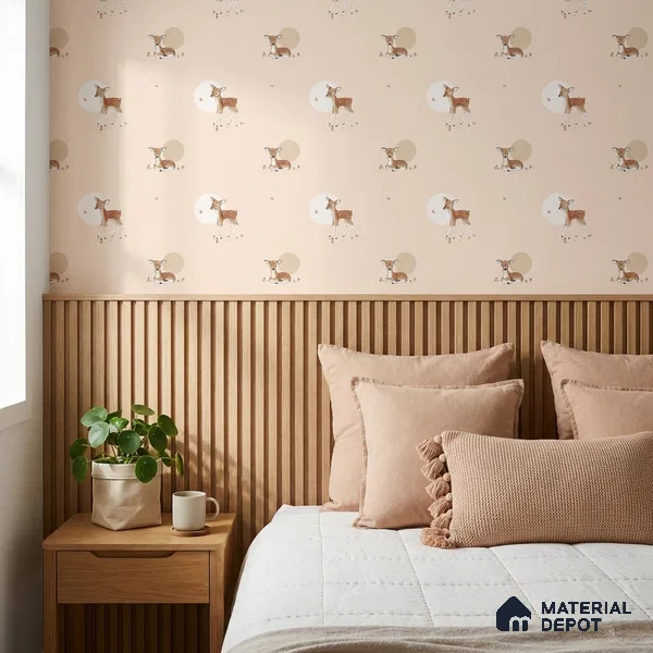 5140-1 | 5 Meter x 42 Inch PVC Patterned Look Wallpaper - 57 Sq. Ft. | Minimum 15% wastage during installation