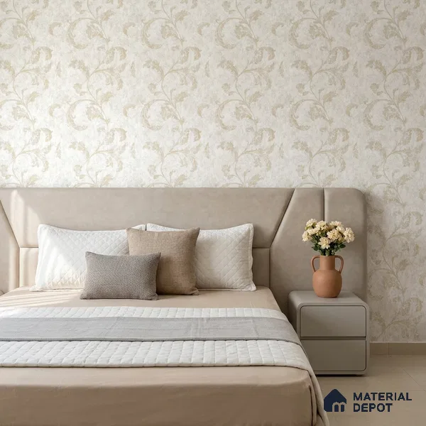 88481-1 | 5 Meter x 42 Inch PVC Florals Look Wallpaper - 57 Sq. Ft. | Minimum 15% wastage during installation