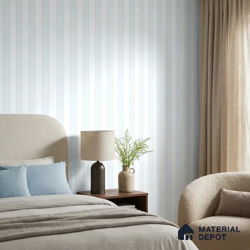 5117-5 | 5 Meter x 42 Inch PVC Stripes Look Wallpaper - 57 Sq. Ft. | Minimum 15% wastage during installation