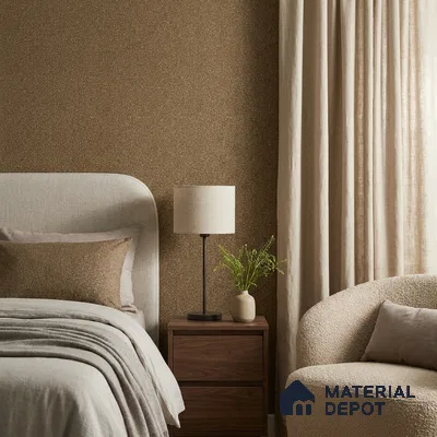 19014-7 | Brown Glitter Speckle PVC Textured Wallpaper - 5 Meter x 42 Inch, 57 Sq. Ft. (Min. 15% Wastage)