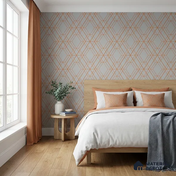 88380-3 | 5 Meter x 42 Inch PVC Geometric Look Wallpaper - 57 Sq. Ft. | Minimum 15% wastage during installation