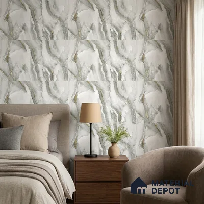81281-2 | 5 Meter x 42 Inch PVC Marble Look Wallpaper - 57 Sq. Ft. | Minimum 10% wastage during installation