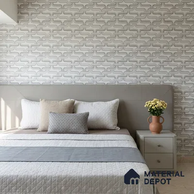 81284-2 | 5 Meter x 42 Inch PVC Patterned Look Wallpaper - 57 Sq. Ft. | Minimum 15% wastage during installation