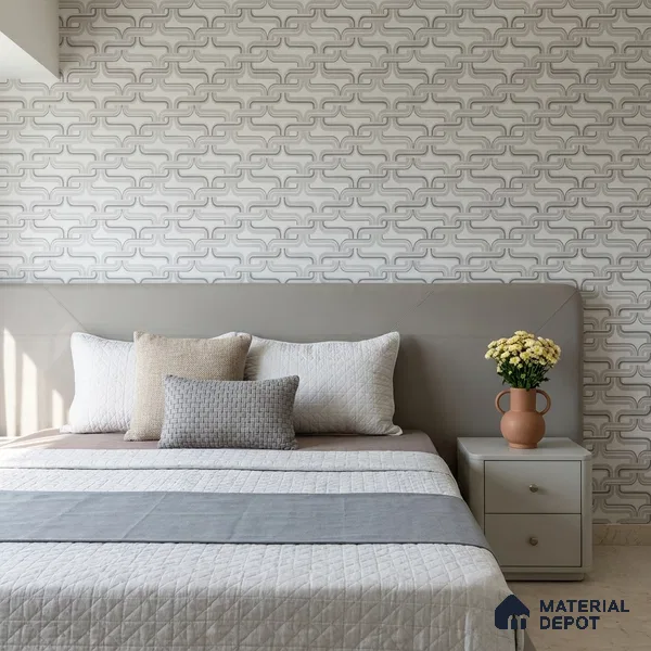 81284-2 | 5 Meter x 42 Inch PVC Patterned Look Wallpaper - 57 Sq. Ft. | Minimum 15% wastage during installation