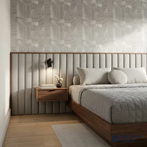 81289-2 | Silver Grey Wood Plank PVC Patterned Wallpaper - 5 Meter x 42 Inch, 57 Sq. Ft. (Min. 15% Wastage)