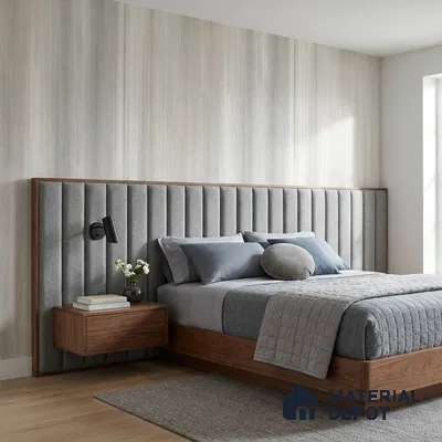 81291-2 | White Brushed Streaks PVC Textured Wallpaper - 5 Meter x 42 Inch, 57 Sq. Ft. (Min. 15% Wastage)