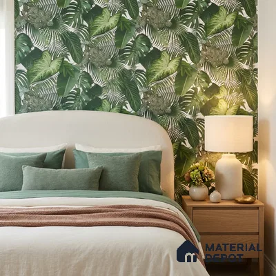 74016-1 | 5 Meter x 42 Inch PVC Florals Look Wallpaper - 57 Sq. Ft. | Minimum 15% wastage during installation