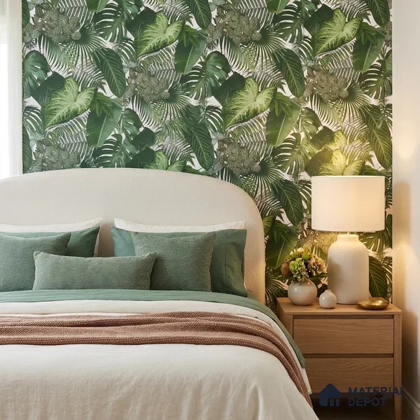 74016-1 | 5 Meter x 42 Inch PVC Florals Look Wallpaper - 57 Sq. Ft. | Minimum 15% wastage during installation