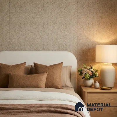 74018-3 | Grey Mottled Brick PVC Textured Wallpaper - 5 Meter x 42 Inch, 57 Sq. Ft. (Min. 15% Wastage)