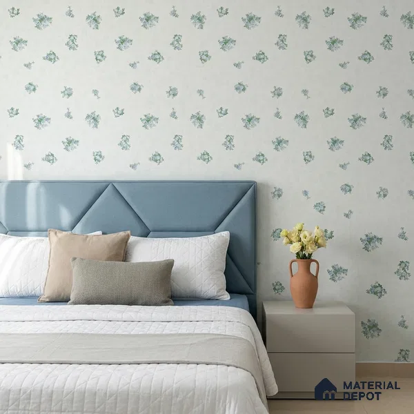 74026-1 | 5 Meter x 42 Inch PVC Florals Look Wallpaper - 57 Sq. Ft. | Minimum 15% wastage during installation