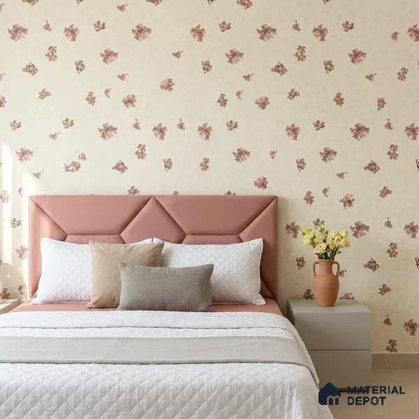 74026-2 | 5 Meter x 42 Inch PVC Florals Look Wallpaper - 57 Sq. Ft. | Minimum 15% wastage during installation