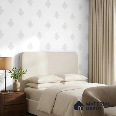 74024-1 | 5 Meter x 42 Inch PVC Damask Look Wallpaper - 57 Sq. Ft. | Minimum 15% wastage during installation