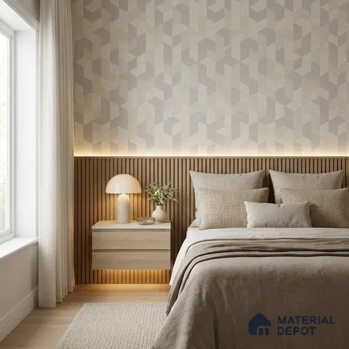 74027-1 | 5 Meter x 42 Inch PVC Patterned Look Wallpaper - 57 Sq. Ft. | Minimum 15% wastage during installation