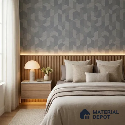74027-4 | 5 Meter x 42 Inch PVC Patterned Look Wallpaper - 57 Sq. Ft. | Minimum 15% wastage during installation
