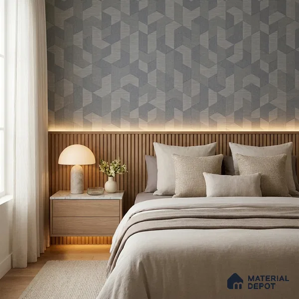 74027-4 | 5 Meter x 42 Inch PVC Patterned Look Wallpaper - 57 Sq. Ft. | Minimum 15% wastage during installation