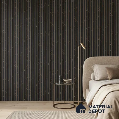 Graphite Black Marble Look PN 05544 8 ft x 6 inch Charcoal Panel - 7 mm | Suitable for Feature Wall, TV Unit & Living Room | Width is Subjected to 5% Variation