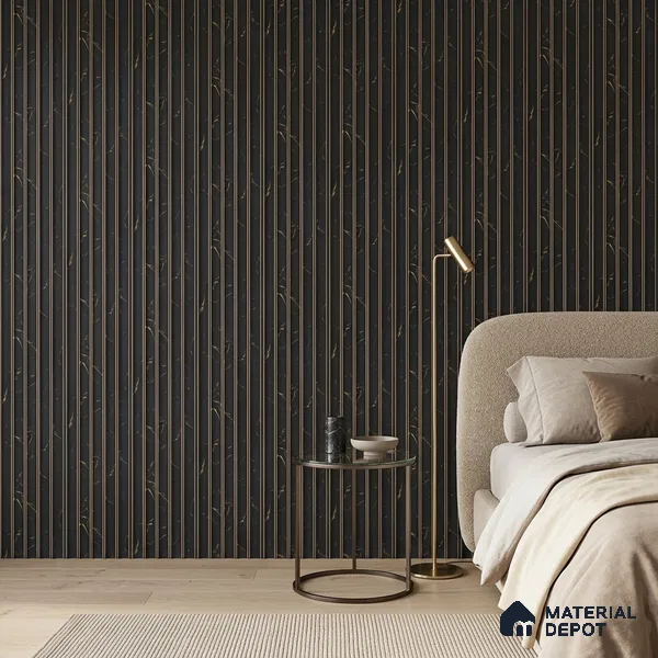 Graphite Black Marble Look PN 05544 8 ft x 6 inch Charcoal Panel - 7 mm | Suitable for Feature Wall, TV Unit & Living Room | Width is Subjected to 5% Variation