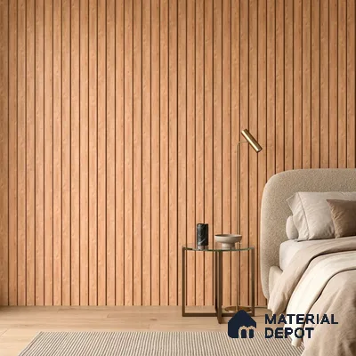 Wooden Look PN 05555 9.5 ft x 12 inch Charcoal Panel - 6 mm | Suitable for Feature Wall, TV Unit & Living Room | Width is Subjected to 5% Variation